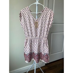 • PINK ROSE Printed Blush Pink Summer Dress •